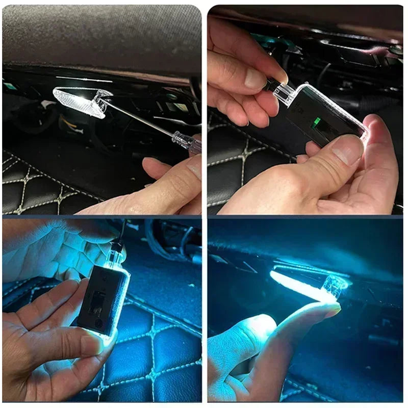 For SEAT Leon 2013 2014 2015 2016 2017 2018 2019 12V LED Car Footwell Lamp Atmosphere Lights Interior Decoration Accessories